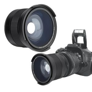 58MM 0,35X superširokoúhlý objektiv typu rybí oko pro zrcadlovky černé barvy