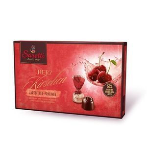 Sarotti heart cherries ciemne czekoladki z likierem wiśniowym 250g