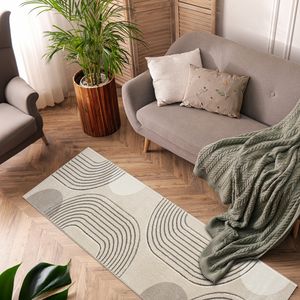 Teppich Kurzflor Bonita - 70, Farbe:Braun, Größen:80 x 150 cm