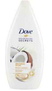 Dove Care Secrets Care Sprchový upokojujúci rituál s vôňou kokosu a mandlí 500 ml