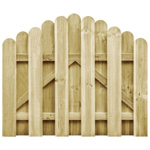 vidaXL Záhradná brána Impregnovaná borovica 100x75 cm