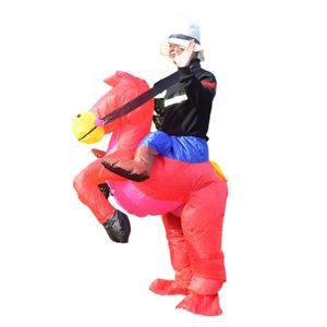 Pferdekostüm exquisite kreative lebendige weit verbreitete weiche elastische, langlebige, einfach zu verwendende Fantasie Blow -up Costume Party Supplies-Rot