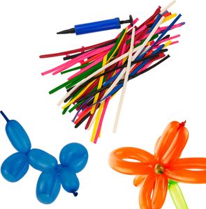 Skręcane balony do modelowania 50 sztuk Z pompką Zestaw kolorowych rurek