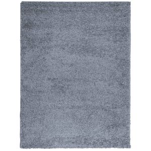 vidaXL Teppich Shaggy Hochflor Modern Blau 300x400 cm