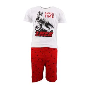 Jurassic World T-Rex Kinder Schlafanzug Pyjama – Weiß / 104