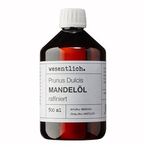 Mandelöl raffiniert (500ml) - reines Öl OHNE Zusatzstoffe von wesentlich.