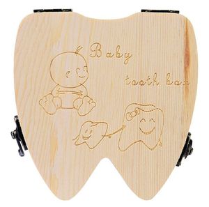 Holz Milchzähne Box Baby Milch Zähne Aufbewahrungs box für Kinder Jungen Mädchen Prinz prinzessin Zahnbox Zahndose Milchzahndose Zahndöschen Zahnform