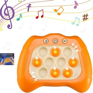 Pop It Fidget Toy Controller – Push It Game – Spiel – Stressspielzeug – Motorik und Geschwindigkeit – Kinder – Erwachsene (Orange)