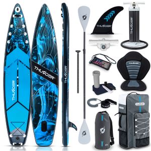 THUNDER® | BLUET 365 | SUP Board Set | 365 cm | aufblasbar | Kajakfunktion | Zubehör | Traglast 150 kg THUNDER® | BLUET 365 | SUP Board Set | 365 cm | aufblasbar | Kajakfunktion | Zubehör | Traglast 150 kg