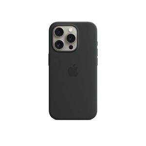 Apple iPhone 15 Pro Silikon Case mit MagSafe Schwarz iPhone 15 Pro