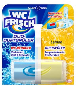 WC FRISCH Duo-Duftspüler Lemon WC Reiniger & WC-Duftstein 1 Stück Badreiniger