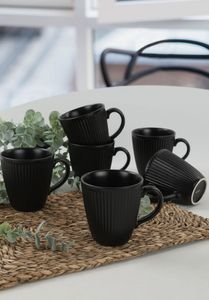 Hermia Concept, Angele- KRM1638, Schwarz, Kaffeebecher, 100% Keramiksteinzeug