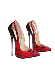 Abtel Women'S High Heels Hate Sky High Shoes Party Shoes,Farbe:Rot,Größe:39