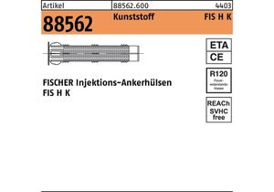 Fischer Injektions-Ankerhülse Kunststoff FIS H K 20x200 mm 20 Stk.