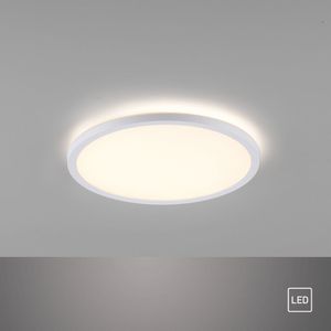 Selltec LED Deckenleuchte COLORADO flach nur 2,5cm Höhe weiß Backlight energiesparend weiß Wohnzimmer, Esszimmer, Flur, Büro, Küche, Kinderzimmer 7523016