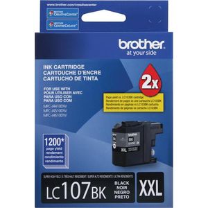 Brother LC-107XXLBK - Inktcartridge / Zwart (28 ml)