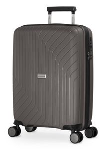 HAUPTSTADTKOFFER - TXL - Handgepäck Koffer extra leicht 55x40x20 cm, Kabinentrolley robuste PP-Hartschale, TSA, 4 Rollen, 55 cm, 36 Liter,Titan