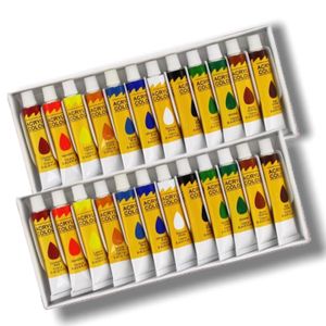 Oil paints in 12 ml tubes of 12 colors