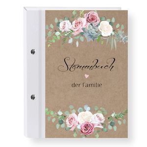 Stammbuch der Familie Fugala Stammbücher A4 Familienstammbuch Hochzeit Trauung Stammbaum Brotpapier Backpapier Optik