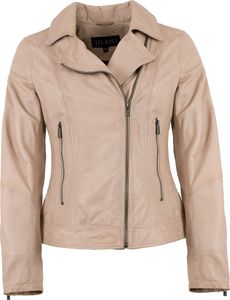 Jilani - Damen Lederjacke Bikerjacke Lammnappa perlmutt Größe 44 Jilani - Damen Lederjacke Bikerjacke Lammnappa perlmutt Größe 44