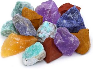 LAVISA Premium Heilsteine Edelsteine Mischungen | Natürliche Kristalle für Dekoration und Wohlbefinden | 100% Natursteine Mineralsteine (7 Chakra)