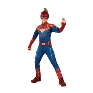 Captain Marvel - "Deluxe" kostým - dětský BN5461 (M) (červená/modrá)
