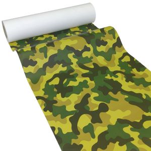 50m x 0,40m JUNOPAX® Papier Tischläufer Tarnmuster camouflage