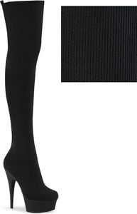 DELIGHT-3002-1 Damen Boots von Pleaser, Schwarz EU 40, US 10