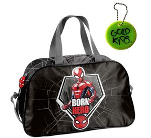 Marvel Comics Spiderman kabelka športová taška cez rameno cestovná taška športová taška vrátane svietiaceho prívesku