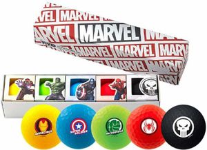 Volvik Vivid Marvel 2.0 5 Pack Golf Balls Marvel Golfball