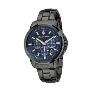 Maserati Edelstahl Armband-Uhr Chronograph SUCCESSO Herren grau D2UMAR8873621005