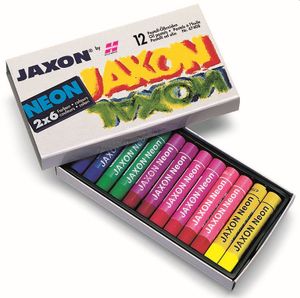 JAXON 47408 Pastell-Ölkreide Neon - 12er Karton