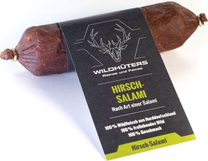 Wildhüters Hirsch-Salami, im Stück