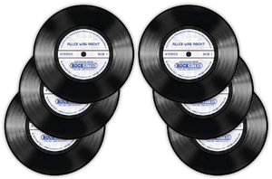 Schallplatten Untersetzer 6-teilig Rockbites LP