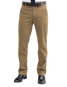 Brook Taverner Herren Chinohose Business Casual Denver Classic Fit Chino 8806 Beige 44R(60/62)/32