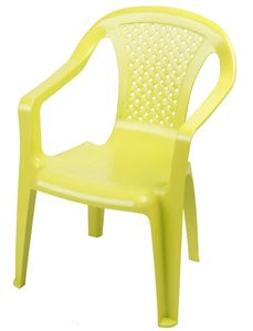 Kinder Gartenstuhl aus Kunststoff - grün - Robuster Stapelstuhl für Kleinkinder - Monoblock Stuhl Kinderstuhl Spielstuhl Sitz Möbel stapelbar