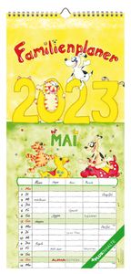 herlitz Familienkalender Cartoon 2023 210 x 450 mm Wandkalender