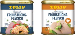 TULIP 2x 340g Bundle Frühstücksfleisch Schwein und Hähnchen Dänische Delikatesse