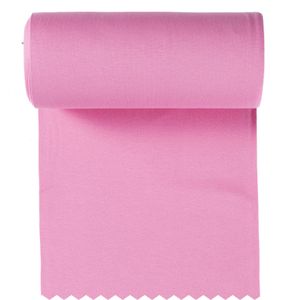 Bündchen Meterware glatt rosa - Bündchenstoff uni Schlauchware  *Ab 50cm
