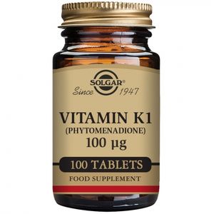 Vitamin K1 (fytonadion) Solgar 100 mcg (100 tablet)