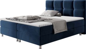 Mirjan24 Boxspringbett Dave, Stilvoll Doppelbett mit zwei Bettkästen, Matratze und Topper (Farbe: Fresh 11, Größe: 180x200 cm)