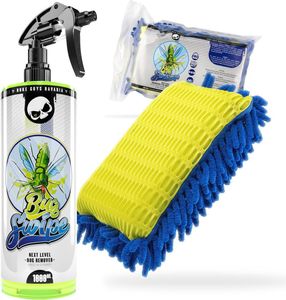 Auto Insektenentferner Nuke Guys Bug Swipe Insektenreiniger 1L Sprühflasche + Nuke Guys Bug Swiper 2in1 Insektenschwamm