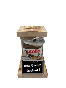 Alles Gute zur Hochzeit - Eiserne Reserve Löffel Nutella - Nutella Geschenk - Geschenk für die Hochzeit