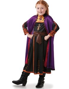 Anna-Kostüm für Mädchen Frozen-Kostüm Die Eiskönigin 2 schwarz-lila