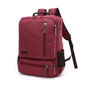 Notebook-Rucksack Rucksack Laptoptasche Herren Umhängetasche Reisen Arbeitastasche Schultasche (Farbe: Rot)