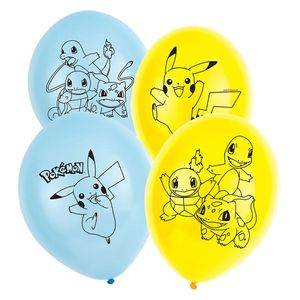 Latexové balónky Pokémon - 28 cm - 6 ks