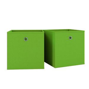 VCM sada 2 skladacích boxov skladacích boxov látkových boxov skladacích boxov policových boxov Boxas zelená