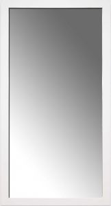 Rahmenspiegel - 57 x 107cm - Weiß