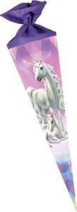 Nestler Schultüte Einhorn Märchenwald 70 cm rund Filz