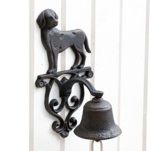 Liatinový zvonček DOG - na montáž na stenu